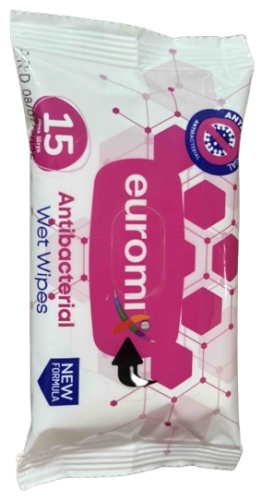 Влажные салфетки Euromix Wet Wipes 15 шт