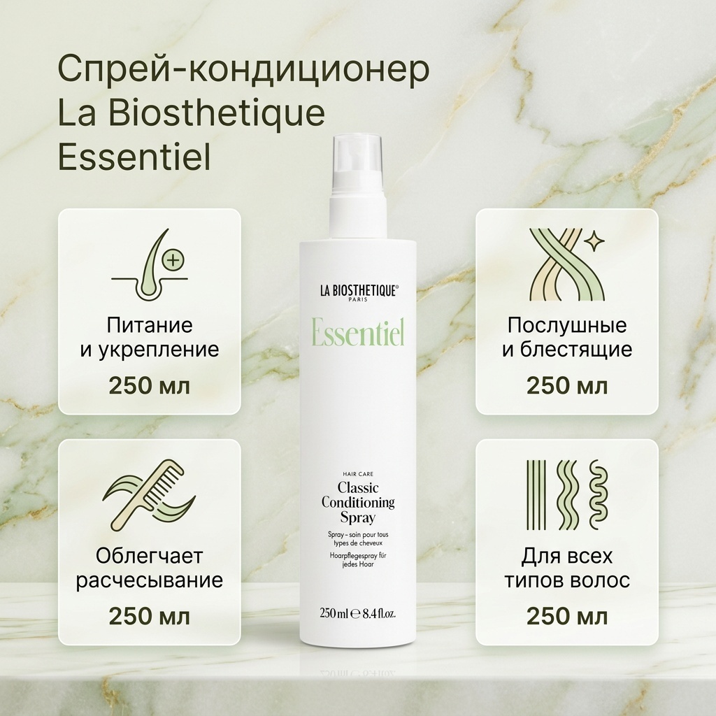 La Biosthetique Essentiel спрей-кондиционер 250 мл