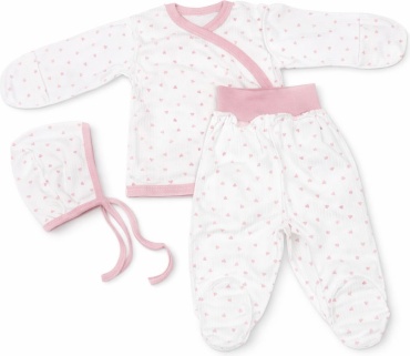 Комплект Munka Kids белый, розовый