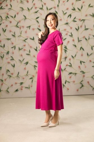 Повседневное платье MamaStyle розовый