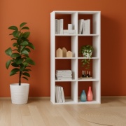 Стеллаж напольный BEREN Cube W2924, 63x29x124 см, белый