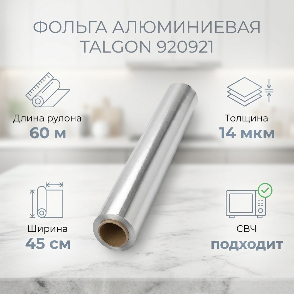 Talgon фольга 920921 для запекания, универсальное
