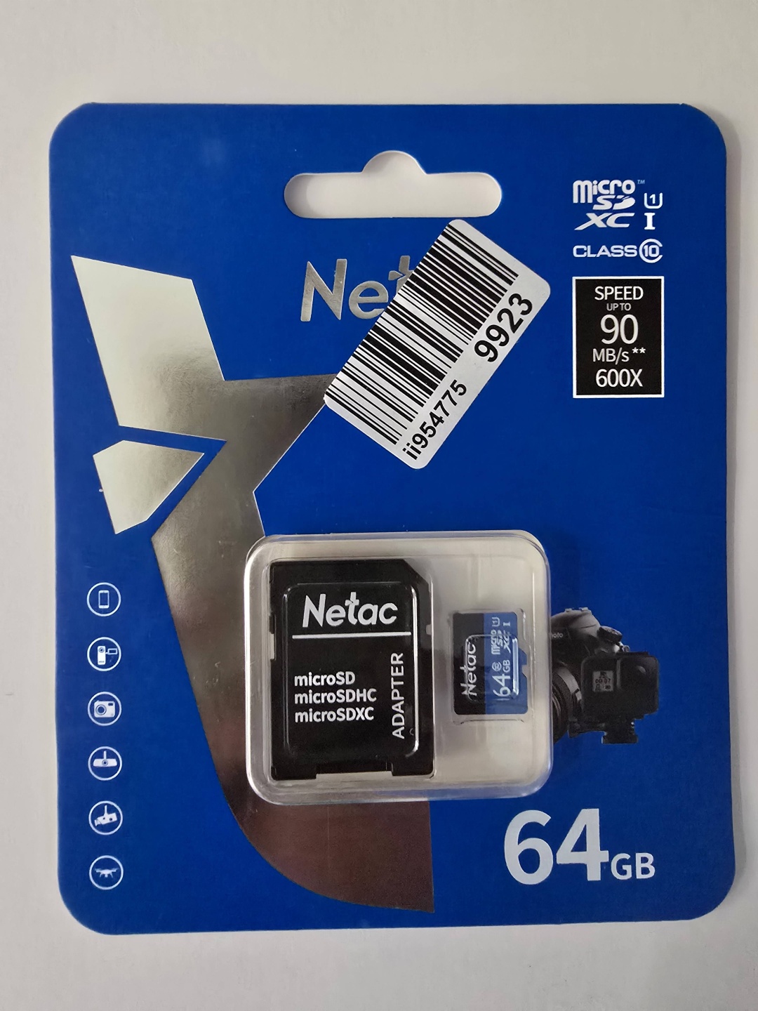 Карта памяти Netac microSDXC NT02P500STN-064G-S 64 Гб