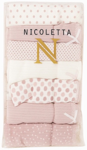 Слипы Nicoletta белый, розовый