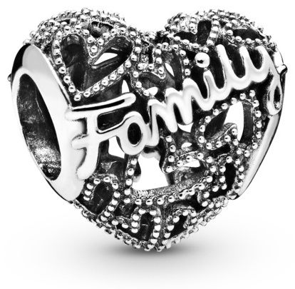 Шарм PANDORA «Сердце и бусины» 798571C00 вес 1.44 г серебро