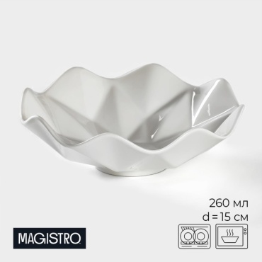 Салатник Magistro Изобилие 15х15 см, фарфор, 1 шт