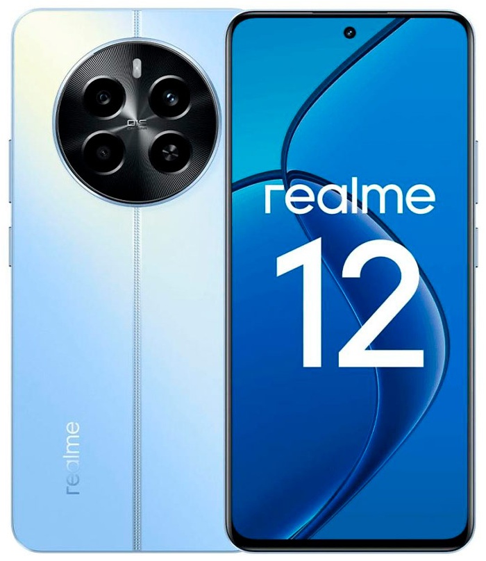 Смартфон Realme 12 4G 8 ГБ/256 ГБ голубой