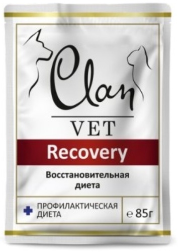 CLAN VET RECOVERY для собак и кошек в период восстановления пауч 85 гр