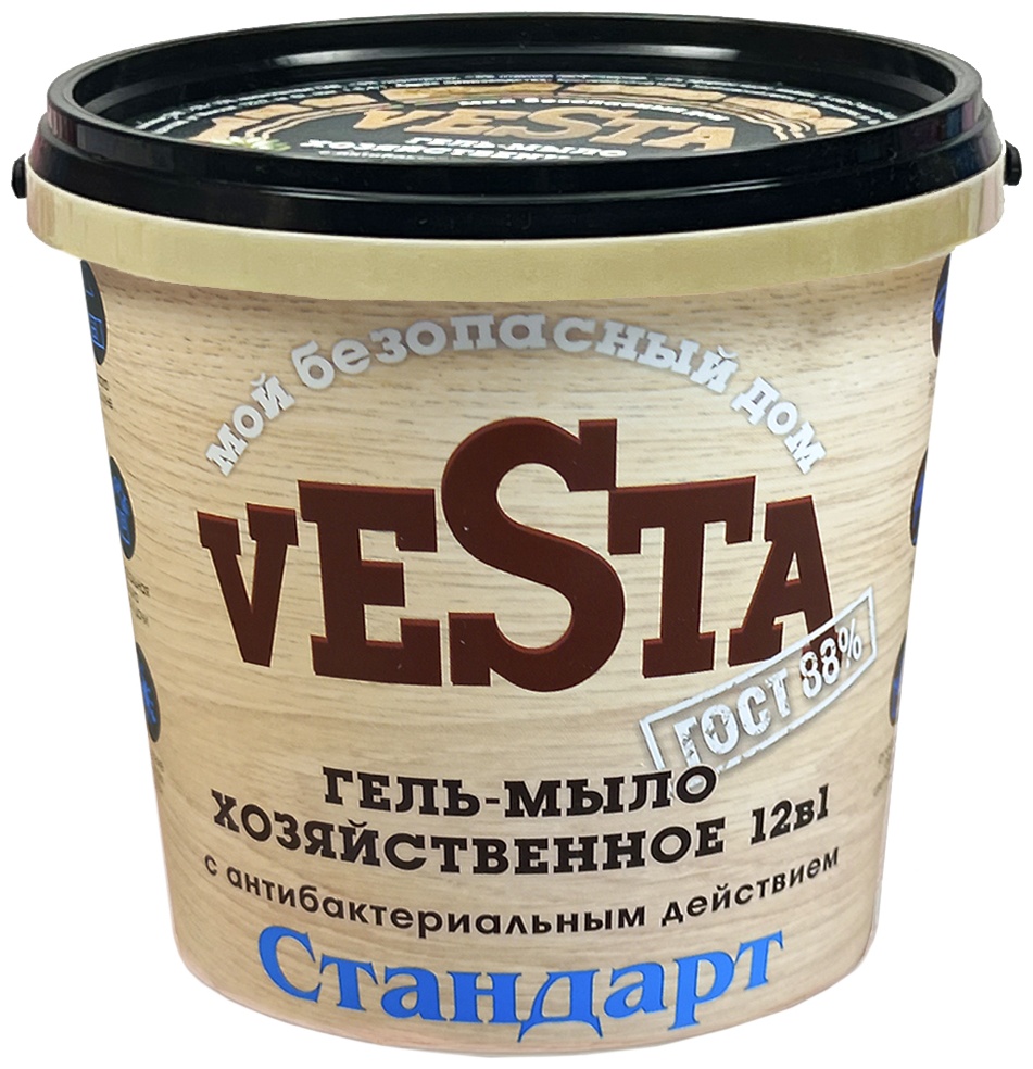 Жидкое мыло хозяйственное Vesta ГОСТ 88% Стандарт 1000 г