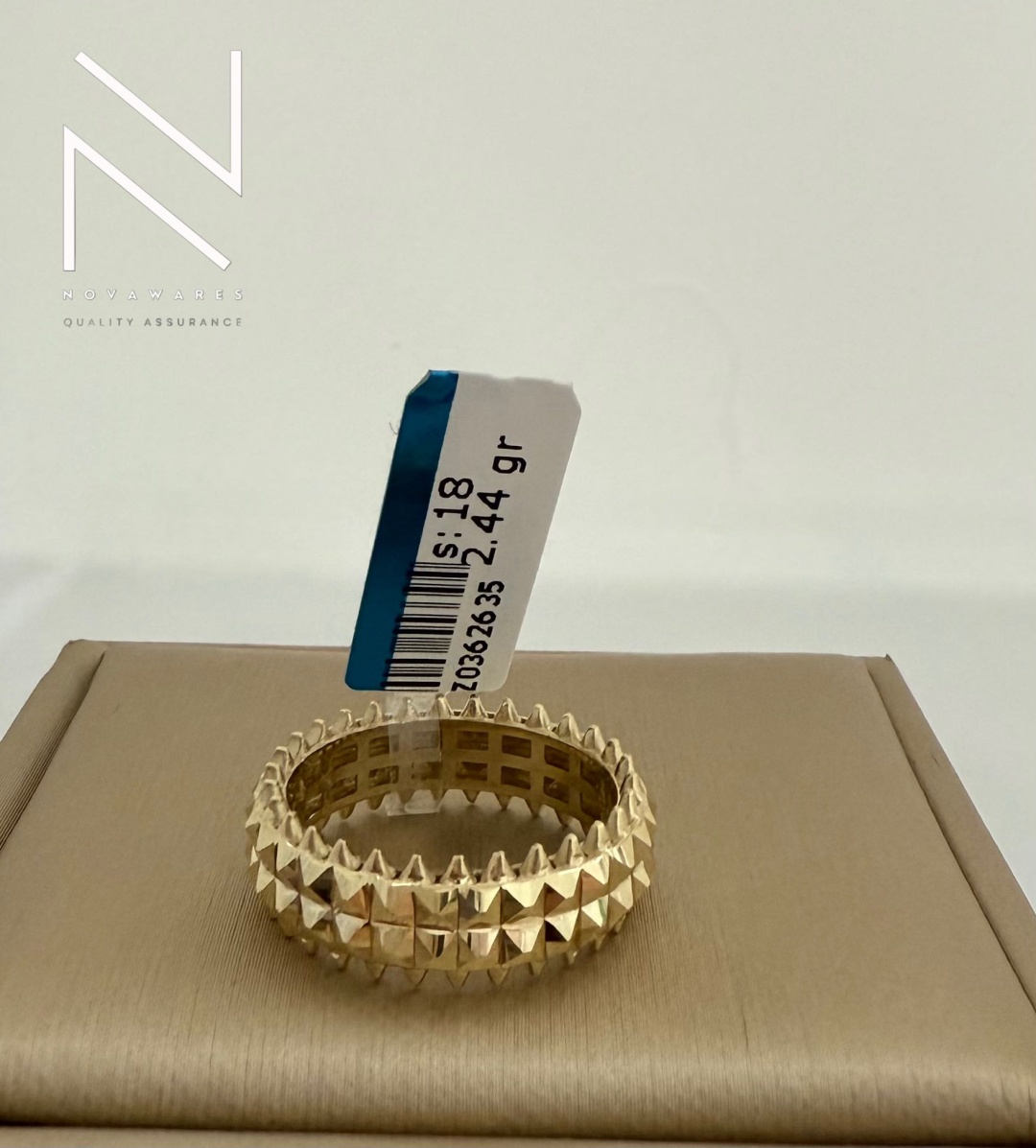 NovaWares 7777 размер 18 вес 2.44 г золото, без вставок