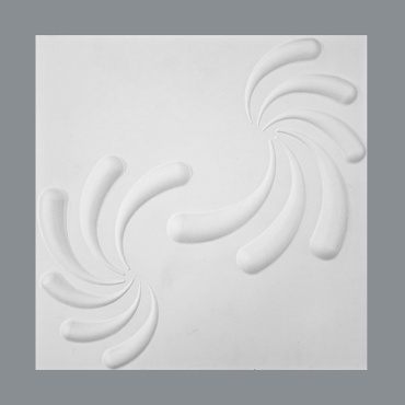 3D фактурная панель 500x500 мм, бамбук, арт. Barb (PY-01)