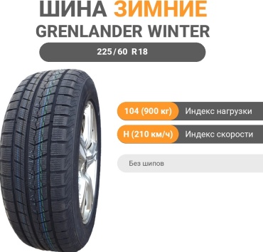 Grenlander Winter GL868 225/60 R18 104 H без шипов