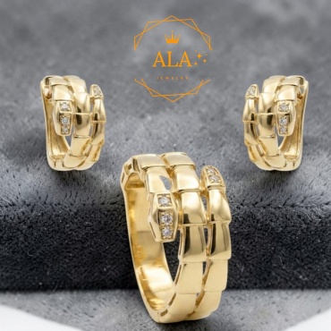 ALA ALA_GGG777-0418 вес 7.66 г золото, фианит