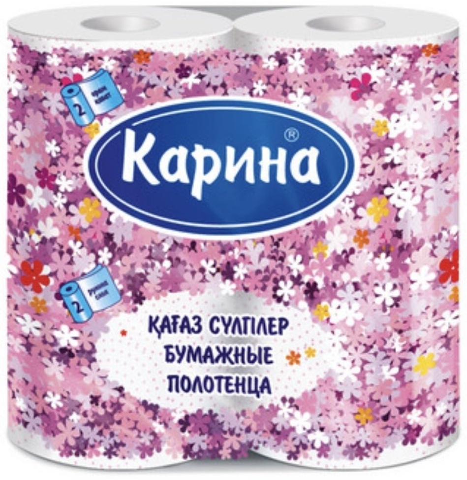 Бумажные салфетки Карина Рулон 2 шт