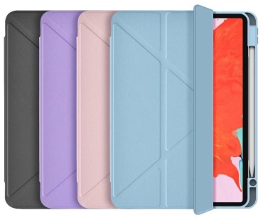 Чехол WIWU для Apple iPad Pro 12.9 (2018), iPad Pro 12.9 (2022) 10.2 дюйм черный, голубой, розовый, сиреневый