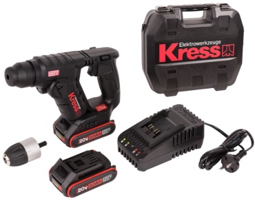 Перфоратор Kress KU380 1.7 Дж, 20 В, SDS-Plus