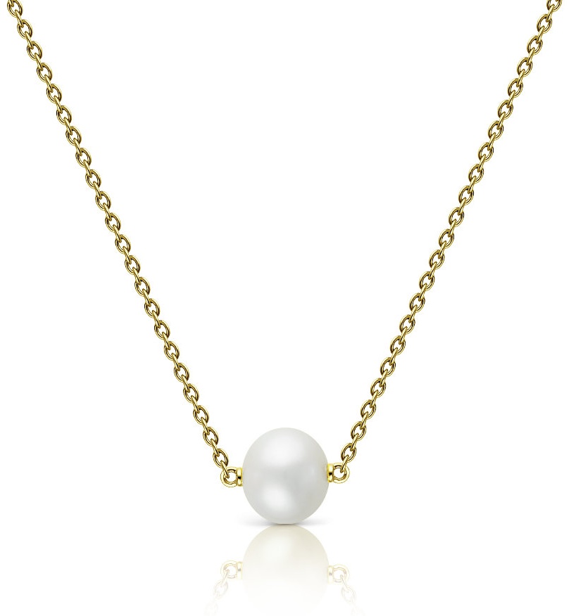Колье Veronika jewelry factory Кл340-1865-50 длина 50 см вес 3.08 г золото, культивированный жемчуг