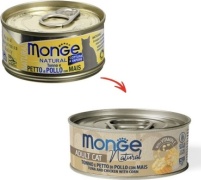 Monge кусочки в соусе тунец, курица, кукуруза 80 г 1 шт