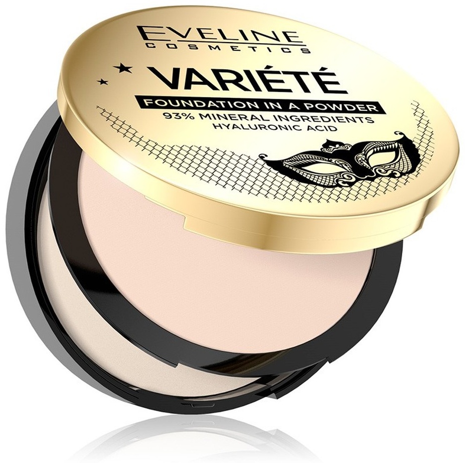 Пудра Eveline Cosmetics VARIETE сухая тон 10 ivory светло-бежевый