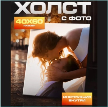 Портрет Картина на холсте с Вашим фото (40х60)
