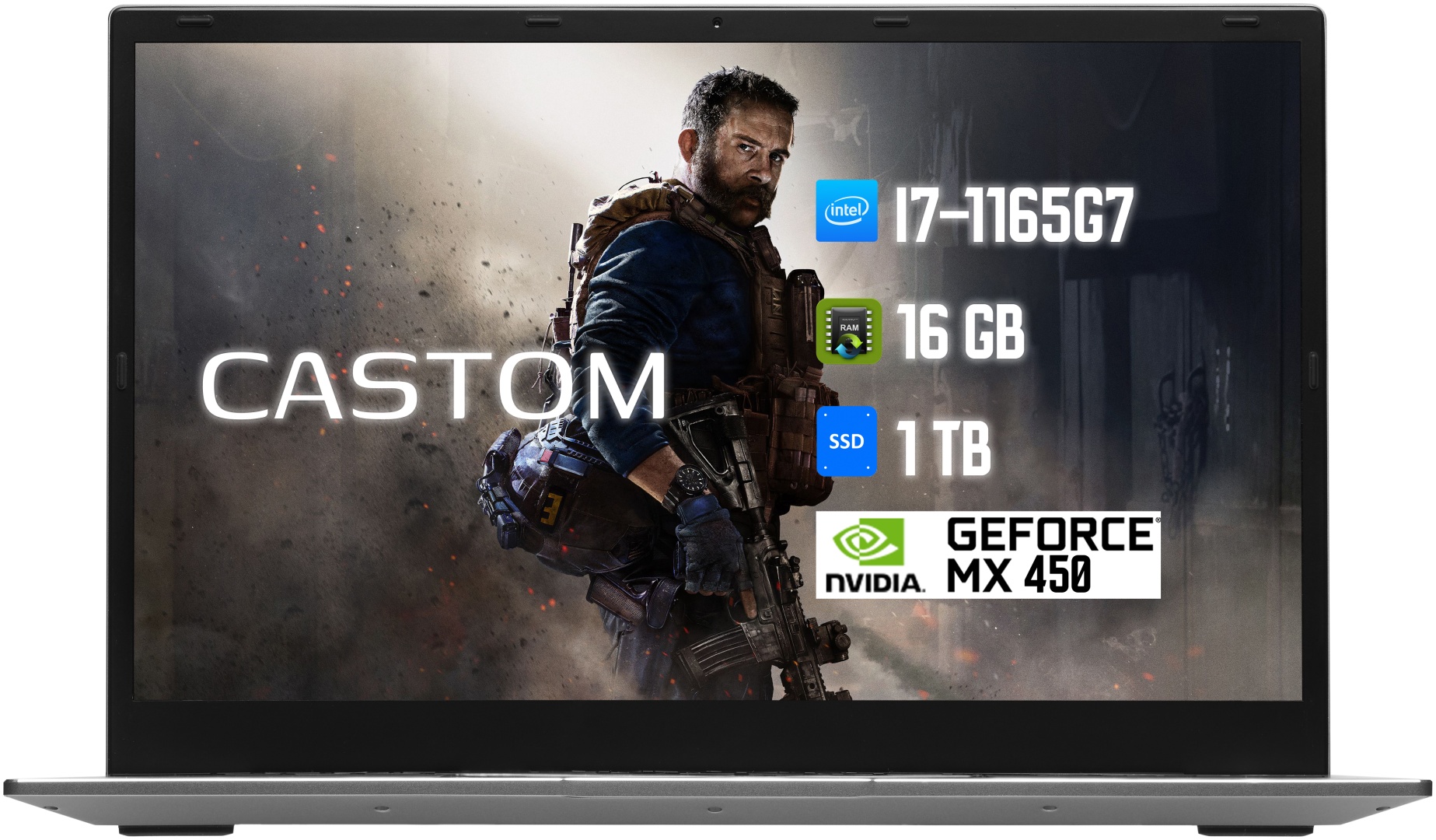 Ноутбук Castom GS-TU45 15.6" / 16 Гб / SSD 1000 Гб / Win 11 Pro / 153279753