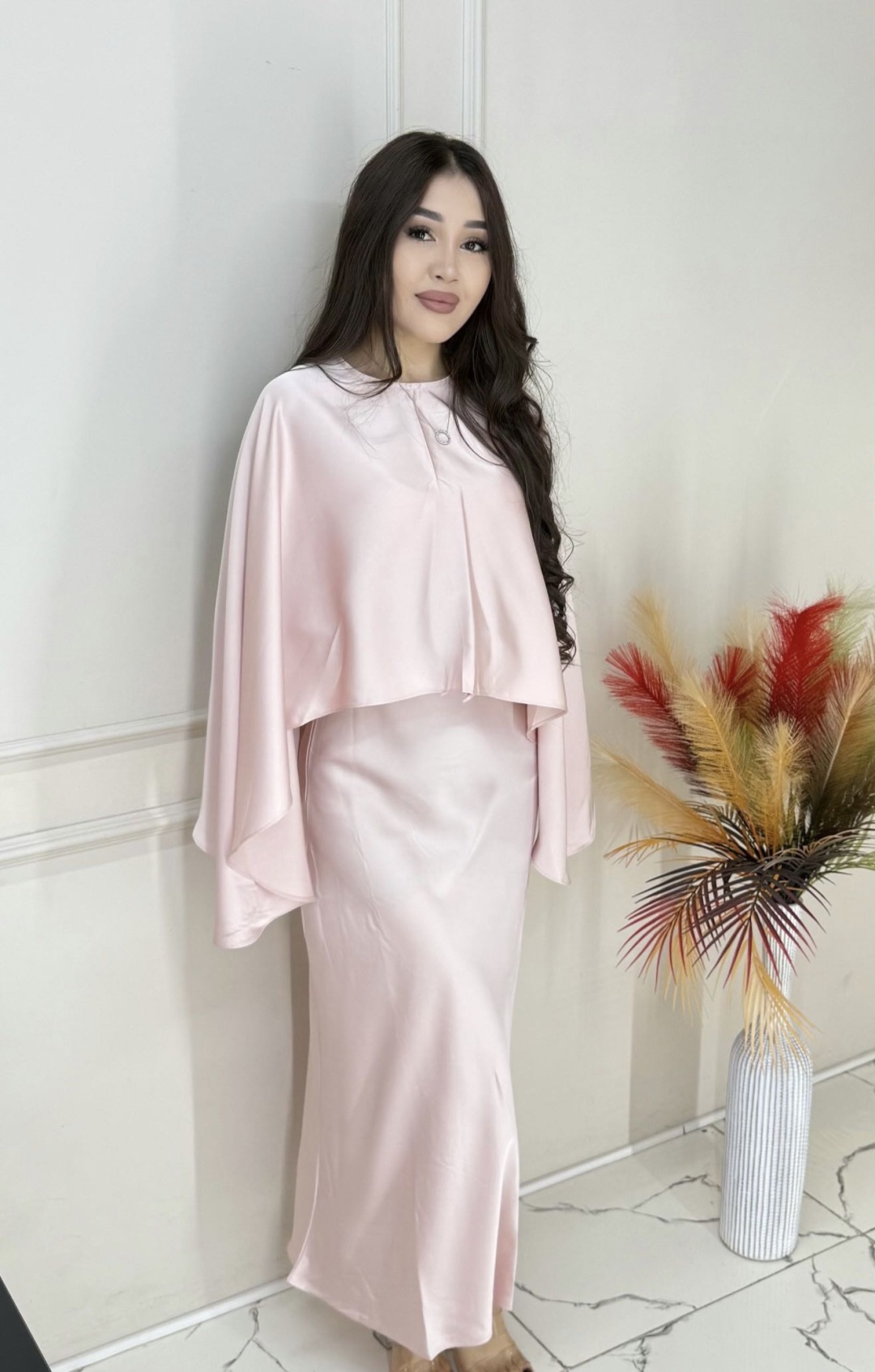 Вечернее платье Swan fashion розовый
