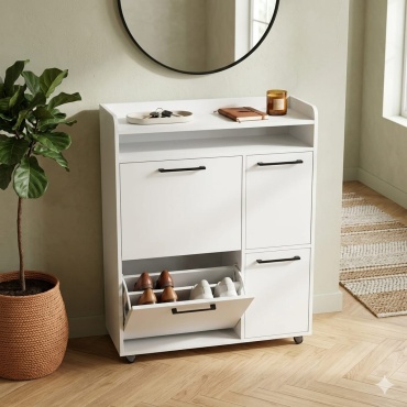 Обувница 12 стульев Meiwenti 90x28x108 см, ЛДСП