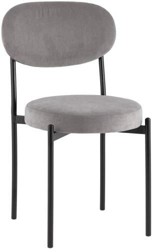 Стул SK Trade Breef Original, 81x47x49 см, черный, серый 1 шт.