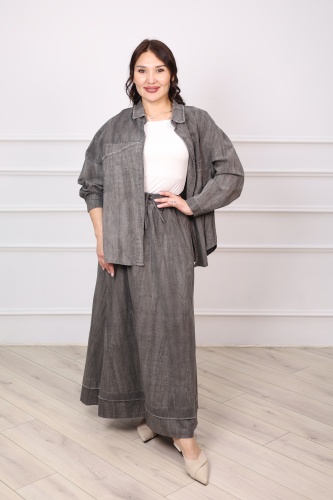 Костюм повседневный Granat.Furs серый