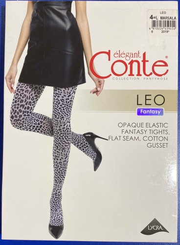 Колготки Conte черный, бордовый