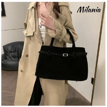 Сумка тоут Milania искусственная замша черный