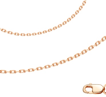 AQUAMARINE 7532860.6_40 длина 40 см, вес 3.68 г серебро, плетение якорное