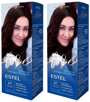 ESTEL PROFESSIONAL Love 2 шт 5/7 шоколад крем-краска 100 мл