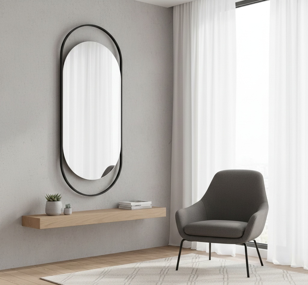 Зеркало настенное Шатура 52x120 см