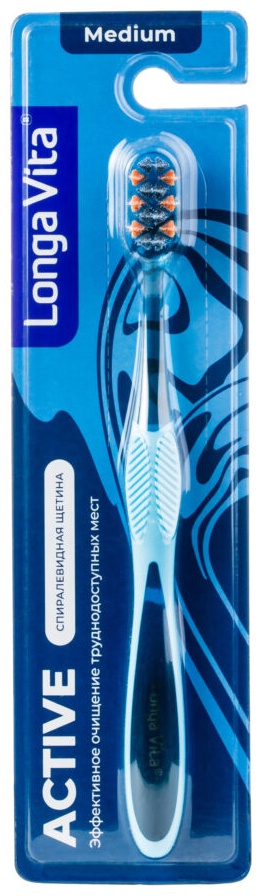 Longa Vita Active SX-11 зубная щетка средняя 1 шт