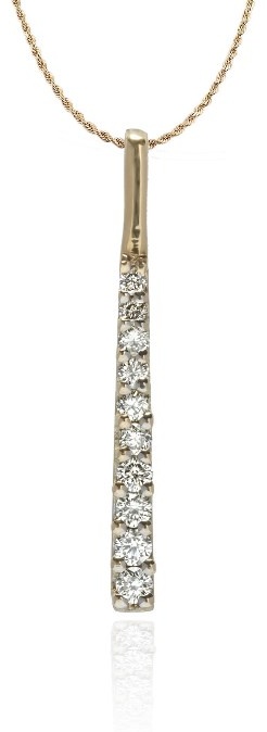 Подвеска GoldBerry 124-200-243 вес 0.58 г золото, бриллиант