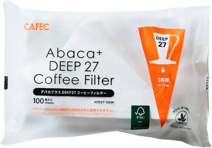 CAFEC фильтры для воронок AFD27-100W белый