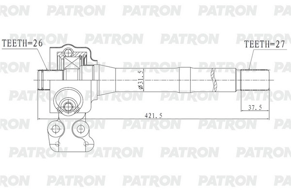 PATRON полуось PDS0559