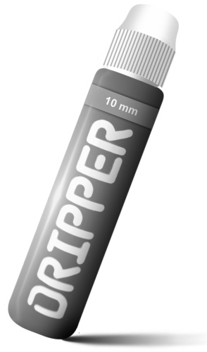 Сквизер Dope dripper paint 10mm / 25ml silver chrome