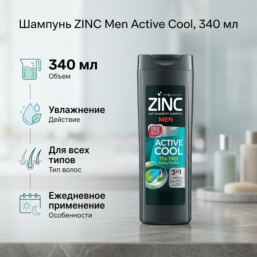 Zinc 188600 шампунь 340 мл