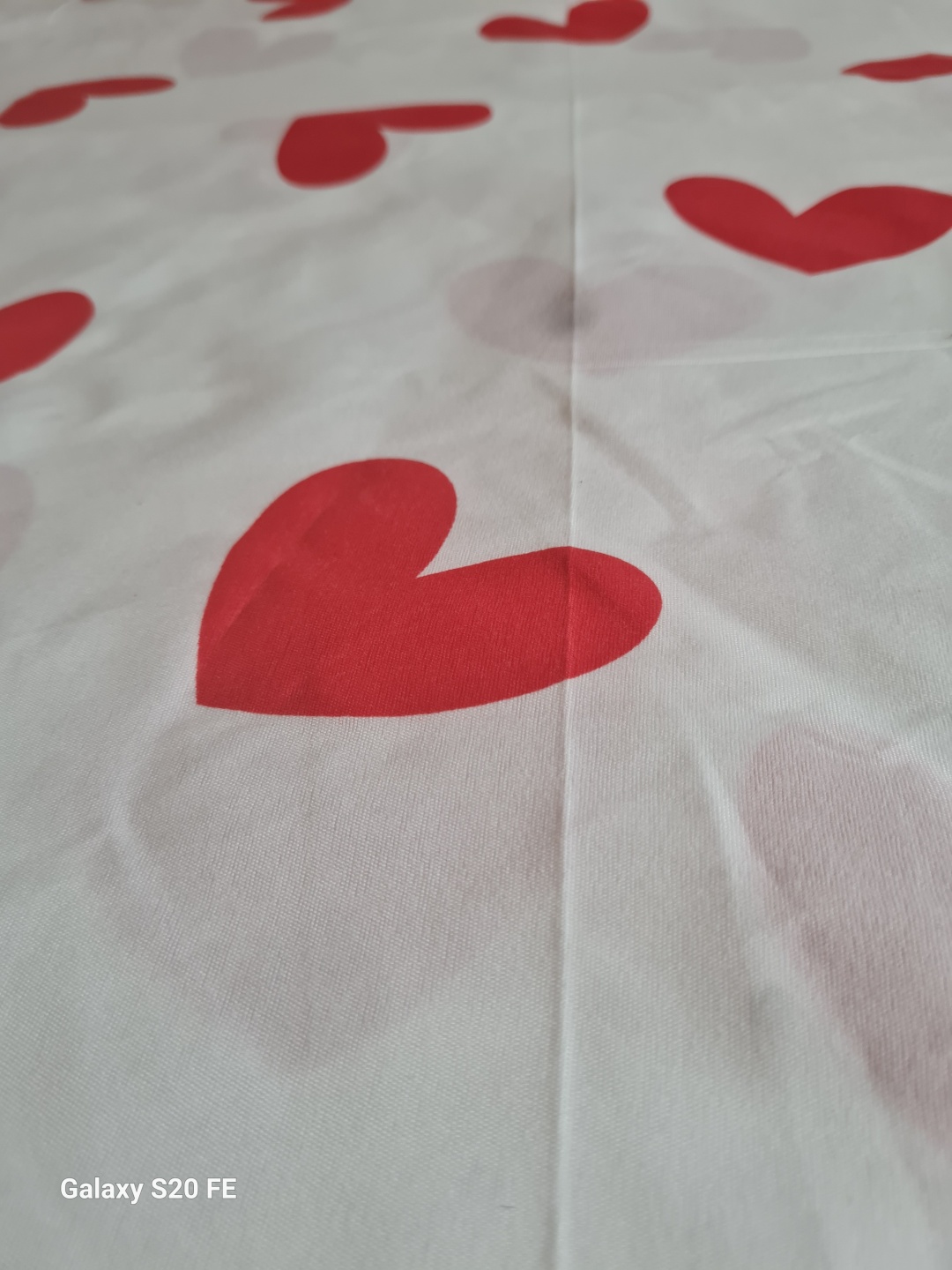 Пододеяльник полутораспальный Love 150x200 красный, белый