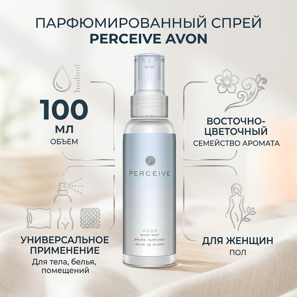 Avon Perceive парфюмированный спрей 100 мл, для женщин
