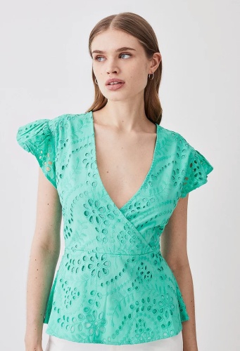 Блузка KAREN MILLEN бирюзовый