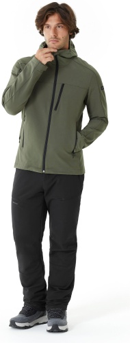 Ветровка Decathlon черный, зеленый