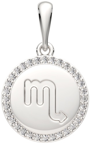 Подвеска Lucente Silver ZO-0440405 вес 1.3 г серебро, фианит