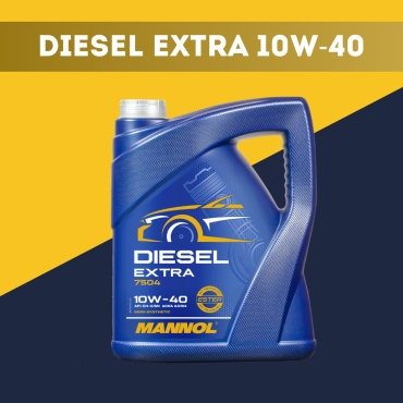Полусинтетическое Mannol Diesel EXTRA 10W-40 10W-40 5 л