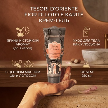 Tesori d’Oriente Fior di loto e karite крем-гель 250 мл