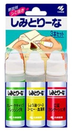 Kobayashi пятновыводитель Kobayashi Stain Reena – Набор пятновыводителей для одежды 3 x 10мл 30