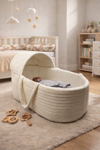 Люлька-переноска LAVbaby Textile Polly макс. возраст до 1 года белый