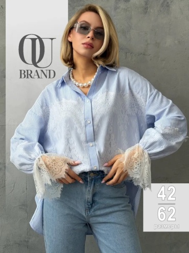 Рубашка OKSANA UTOVA BRAND синий